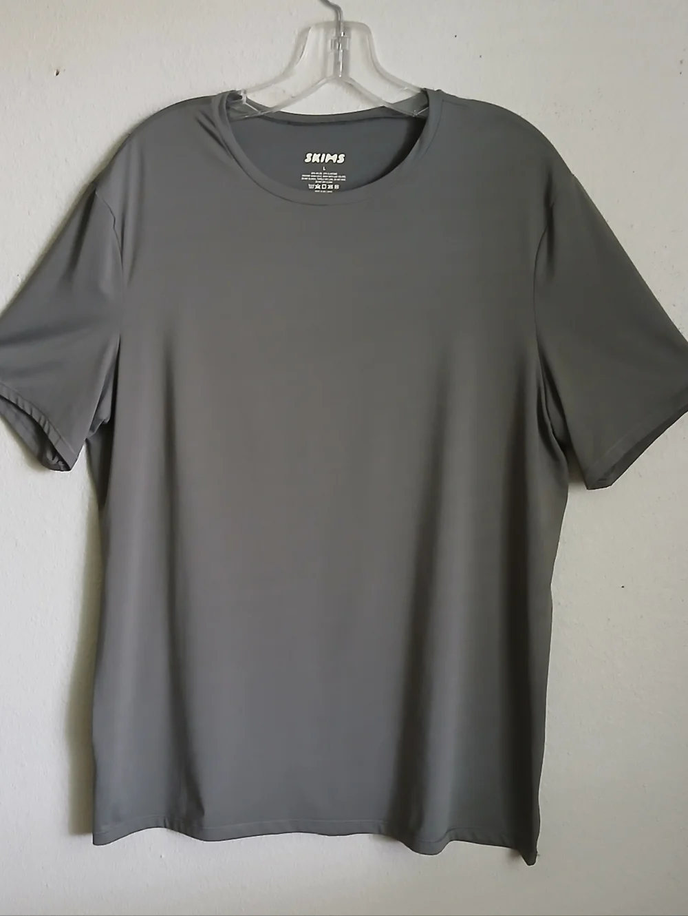 SKIMS Gunmetal Crewneck Tee Mens Large Athletic
